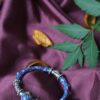 Silver Meenakari Work Kada- Size: 2.4 Openable in Electric Blue color