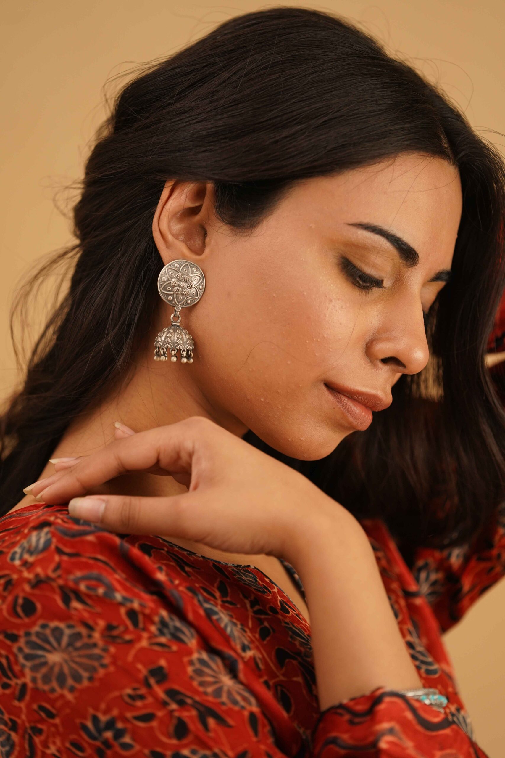 Silver Jhumki
