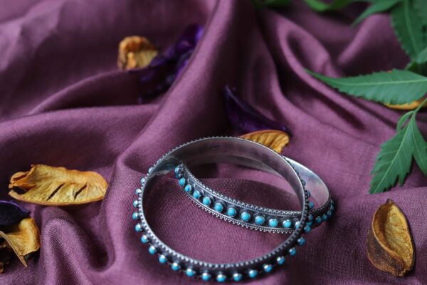 Silver Floral Cuff- Single Pc - Image 5