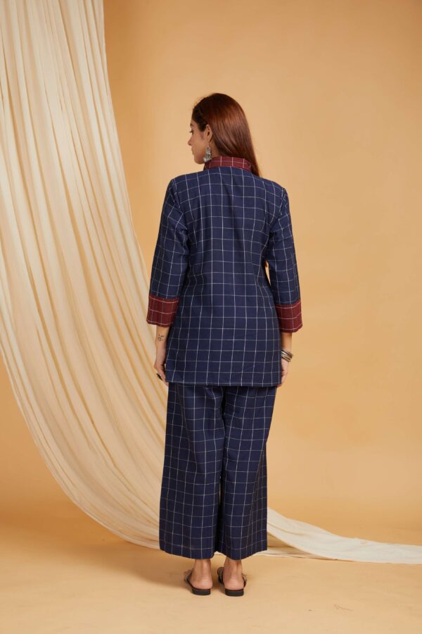 Navy Cotton Shirt Co-ord Set of 2 - Image 8