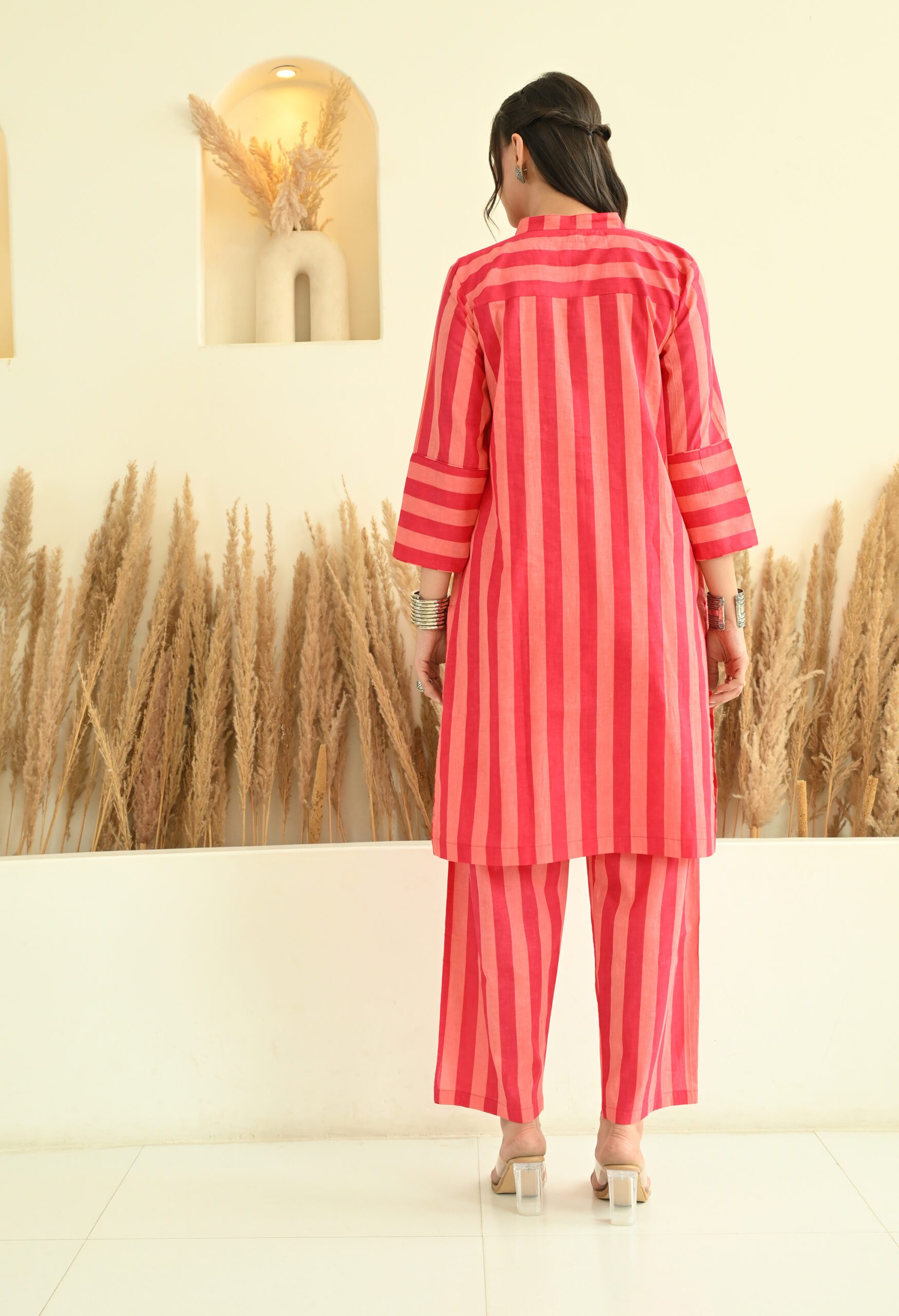 Stripes Printed Kurta and Pants Co-ord Set - Image 4