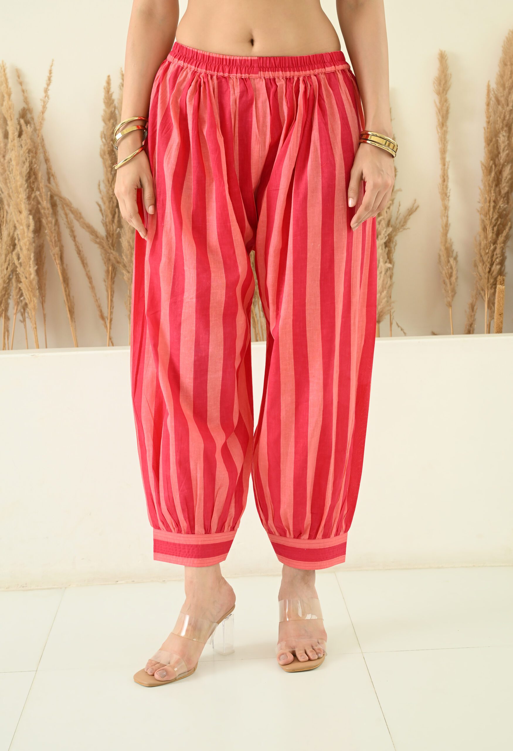 Stripes & Floral Printed Salwar Co-ord set - Image 5